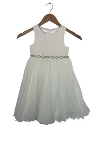 Couture Princess Party Dress Toddlers Bejeweled Wedding Communion Tutu Dress 4 - Picture 1 of 6