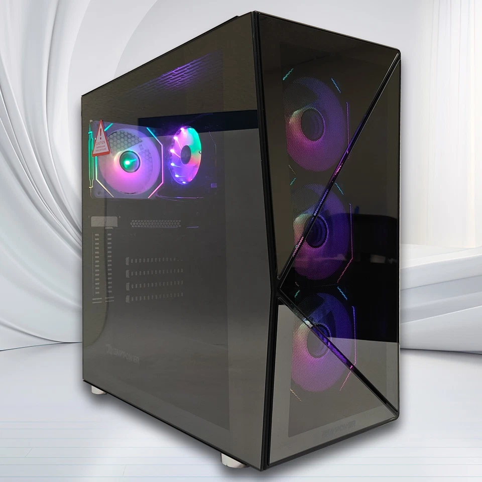 Custom Build ARGB Gaming Desktop PC up to i7/8th 64GB RAM 1TB SSD 500W PSU - Image 1 of 4