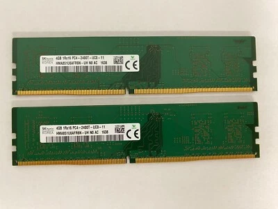 8GB 2x4GB Hynix DDR4 PC4-2400  DELL HP LENOVO ACER Desktop Memory  854912-001 - Image 1 of 2
