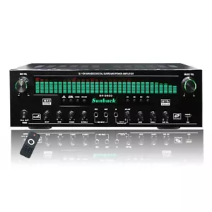 SR-3800 1000W 220V Bluetooth Amplifier 5.1CH Karaoke Digital Surround Power Amp - Picture 1 of 1