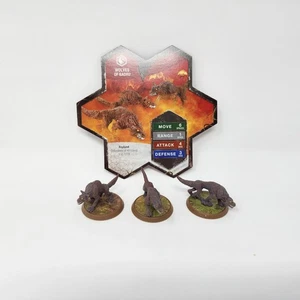 Heroscape Wolves of Badru Figures & Army Card Wave 8 Defenders of Kinsland - Picture 1 of 7
