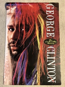 PÓSTER PROMOCIONAL MUSICAL ORIGINAL TEORÍA CENICIENTA DE GEORGE CINTON 24x36 - Imagen 1 de 1