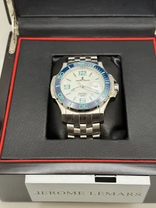 Jerome Lemars Chagall 45mm Blanc White Dial Swiss Automatic Men's Watch Read - Picture 1 of 14