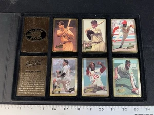 1992 ACTION PACK DIAMOND STARS SET 14 KT GOLD mit BOB GIBSON YOGI BERRA BROCK - Bild 1 von 11