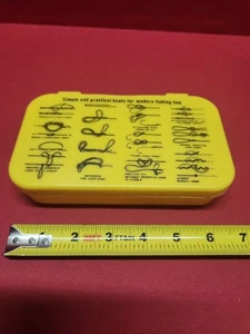 Scatola porta attrezzi vintage gialla 4 scomparti 7-L x 4-W x 1,5-D ottime condizioni #2 - Foto 1 di 13