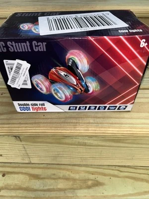 Double-Side Roll Cool Lights RC Stunt Car With Controller Open Box - Image 1 of 4