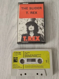 RARE T REX THE SLIDER ORIGINAL 1972 1ST RELEASE CASSETTE TAPE MARC BOLAN GLAM - Picture 1 of 9
