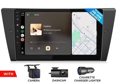 Unidad principal Apple CarPlay Android 14 radio estéreo para automóvil GPS navegación por satélite DSP para BMW E90 Foto 1 de 4