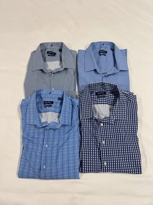 Lot of 4 Nautica Regular Fit Dress Shirts Mens Size XXL 18-18.5 34/35 Button Up - Image 1 of 4