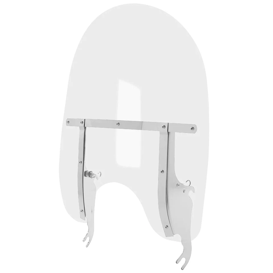 Detachable Clear Windshield For Harley Classic Fat Boy Heritage Softail 00-17 - Image 1 of 4