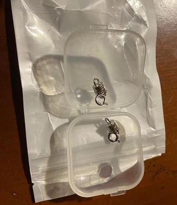 2Pack 925 Sterling Silver Magnetic Necklace Clasps and Closures Min Magnetic Cla - Image 1 of 4