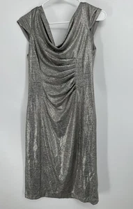 Tahari by Arthur S. Levine Dress Size 4 - Silver, Gold - Picture 1 of 4