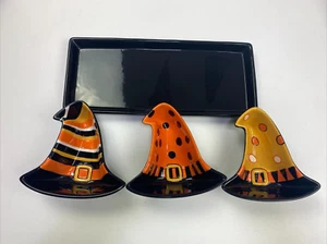 Boston Warehouse Trading Corp. Vintage Witch Hat Dip Bowl / Candy Dishes Tray - Picture 1 of 8