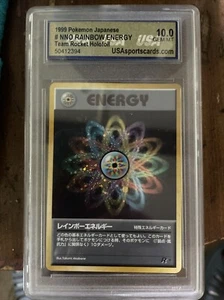 1999 Japanese #NNO Rainbow Energy Holo Graded : 10.0 Team Rocket - Picture 1 of 7