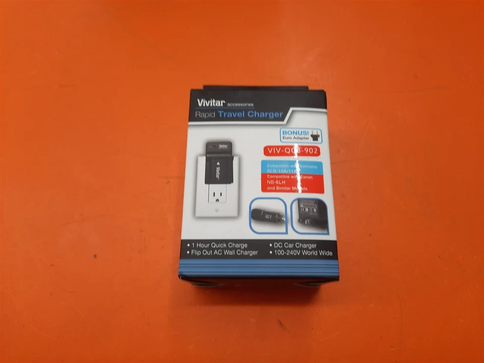 Vivitar Ac/dc Rapid Battery Charger for Canon Nb-6l Batteries