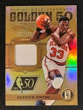 Patrick Ewing /149 GAME WORN - GOLDEN 50 2011-12 Panini Gold Standard #8