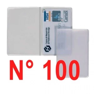 N° 100 pezzi porta patente - carte di credito - bancomat  trasparente . - Bild 1 von 1