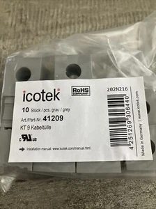 Pack of 10 - Icotek 41209 Grey Insert, KT 9, - Picture 1 of 3