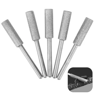 5Pcs 4/4.8/5.5mm Diamond Grinding Head 3mm Shank Rotary Tool for Metal Glass - Picture 1 of 6