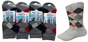 3-12 Pairs Men's Thermal Socks Thick Wool Winter Warm Heavy Duty 2.3 TOG UK 6-11 - Picture 1 of 5