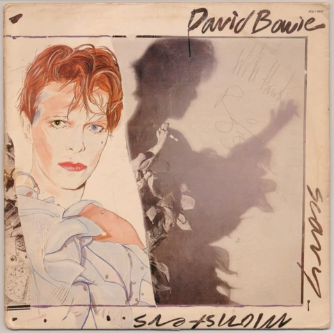 David Bowie signed autographed Scary Monsters record album Bowie LOA 21851 Cover