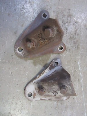 1961 Mercury Meteor 600 six cylinder front frame engine motor mount bracket pair - Image 1 of 2