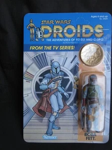 Kenner Star Wars 1985 Boba Fett POTF Coin Custom Card Last 17 Unreleased Droids - Picture 1 of 4