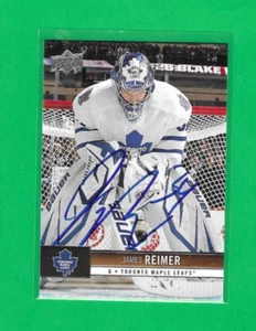 JAMES REIMER 2012-13 UPPER DECK TORONTO MAPLE LEAFS AUTOGRAPH CARD - Picture 1 of 1