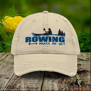 Gorra de béisbol Rowing Makes Me Wet kayak sombrero papá para mujer - Imagen 1 de 27