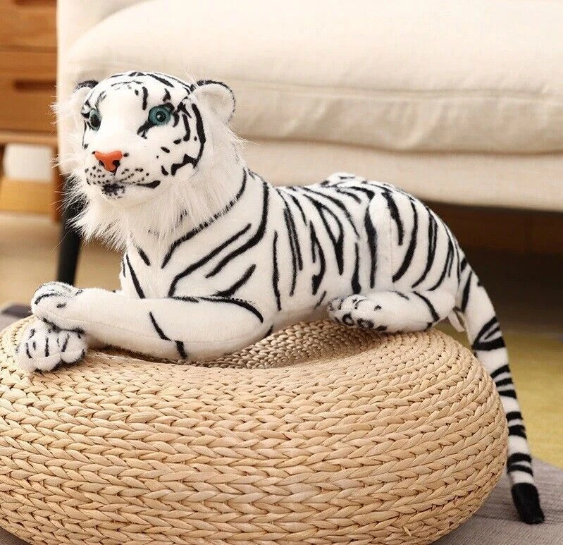 12 Inch Siberian Tiger  Stuffed Animal Plush Toys Toddler Doll Kids Gifts - Image 1 of 3