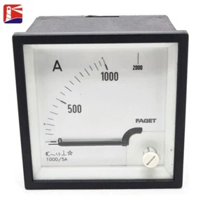 Faget Analog Ampere Meter Scale 0~1000 Amps. AC/DC - Picture 1 of 5