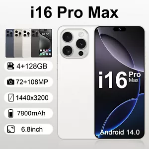 New i16 Pro Max 6.8" HD 8+512GB 7800mAh Android Smartphone Unlocked Dual SIM - Picture 1 of 30