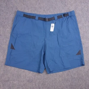 LL Bean Shorts 2XL XXL Belted Breathable Blue Outdoor Casual Nylon Mens - Picture 1 of 9