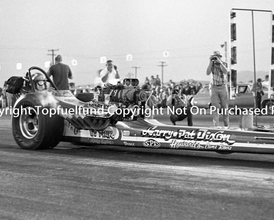Larry Pat Dixon Sr. Dragster 8x10 NHRA Top Fuel Foto 2 Foto 1 de 1