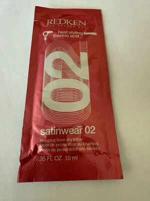 Redken heat styling  Satinwear 02  prepping Blow-dry lotion 0.35 fl. oz. travel - Image 1 of 2