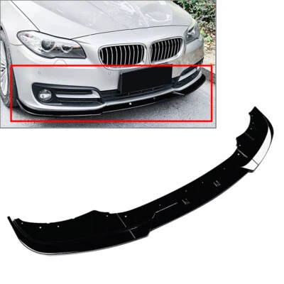 Front Bumper Lip Spoiler Splitter Black For BMW 5 Series F10 F11 LCI 2015-2017 Foto 1 de 4