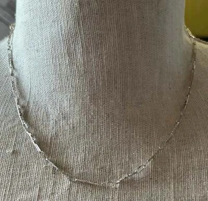 Sterling Silver 925 Unique Chain Link Necklace - Picture 1 of 3