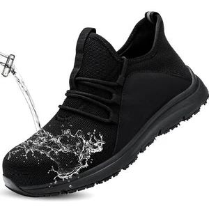 TEYTAP Steel Toe Shoes for Men Women Non-Slip Waterproof Slip Resistant Work ... - Picture 1 of 9