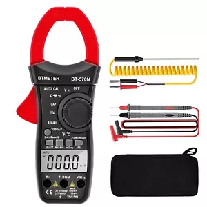 BTMETER AC DC TRMS 1000V Zangenamperemeter Einschalt Stromzange Zangenmultimeter - Bild 1 von 6