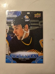 2023/24 Upper Deck Extended Series Canvas Legends TREVOR LINDEN - Vancouver - Picture 1 of 2