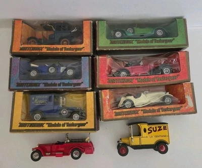 Vintage Matchbox Cars Models Of Yesteryear New In Box Lot Of 8 Jaguars And More. - Image 1 of 4