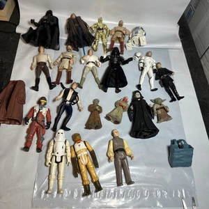 Star Wars Action Figure Lot 20 Figures 80s 90s 00s Luke Han Darth Vader And More - Picture 1 of 8