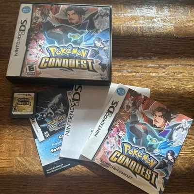 Pokemon Conquest (Nintendo DS, 2012) Completo - Auténtico - Probado Foto 1 de 2
