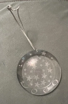 Cristal de Baccarat Raro 2000 Estrella del Milenio Adorno de Navidad Francia Foto 1 de 3