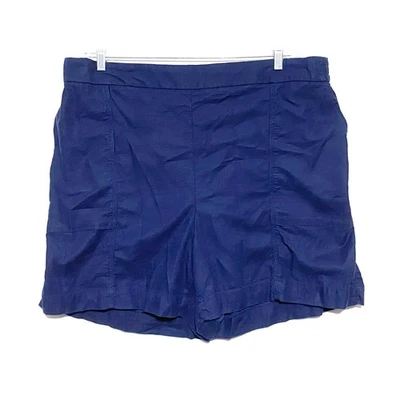 Pantalones Cortos Lane Bryant Pull On Suave Slub 18 20 Náuticos Costeros Preppy Informales Chinos Foto 1 de 4