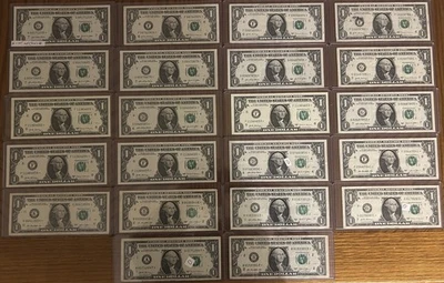 LOT OF (22) ($1) *STAR NOTES* SERIES 2013, 2017, 2021 - BID $110 - Image 1 of 4