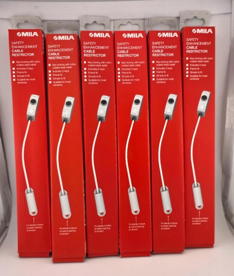 6x Mila Safety Enhancement Cable Restrictor For Windows / NEW - Image 1 of 1