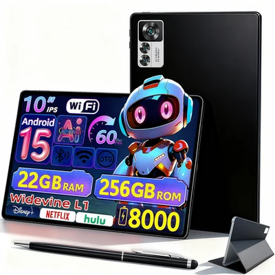 Tablet PC Gaming 22+256GB Android 15 8 Núcleos 8000mAh Pantalla Inalámbrica Mirroring - Imagen 1 de 4