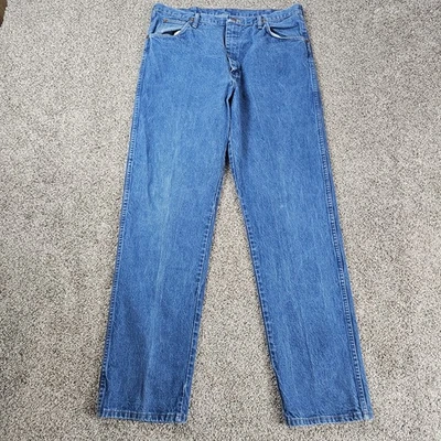 Jeans Wrangler Para Hombres 36x34 Azul Corte Vaquero Relajado Western Rodeo Ropa de Trabajo 31MWZ Foto 1 de 4