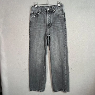 Massimo Dutti Gray High-Waisted Straight Leg Jeans Size 4 Denim - Image 1 of 4